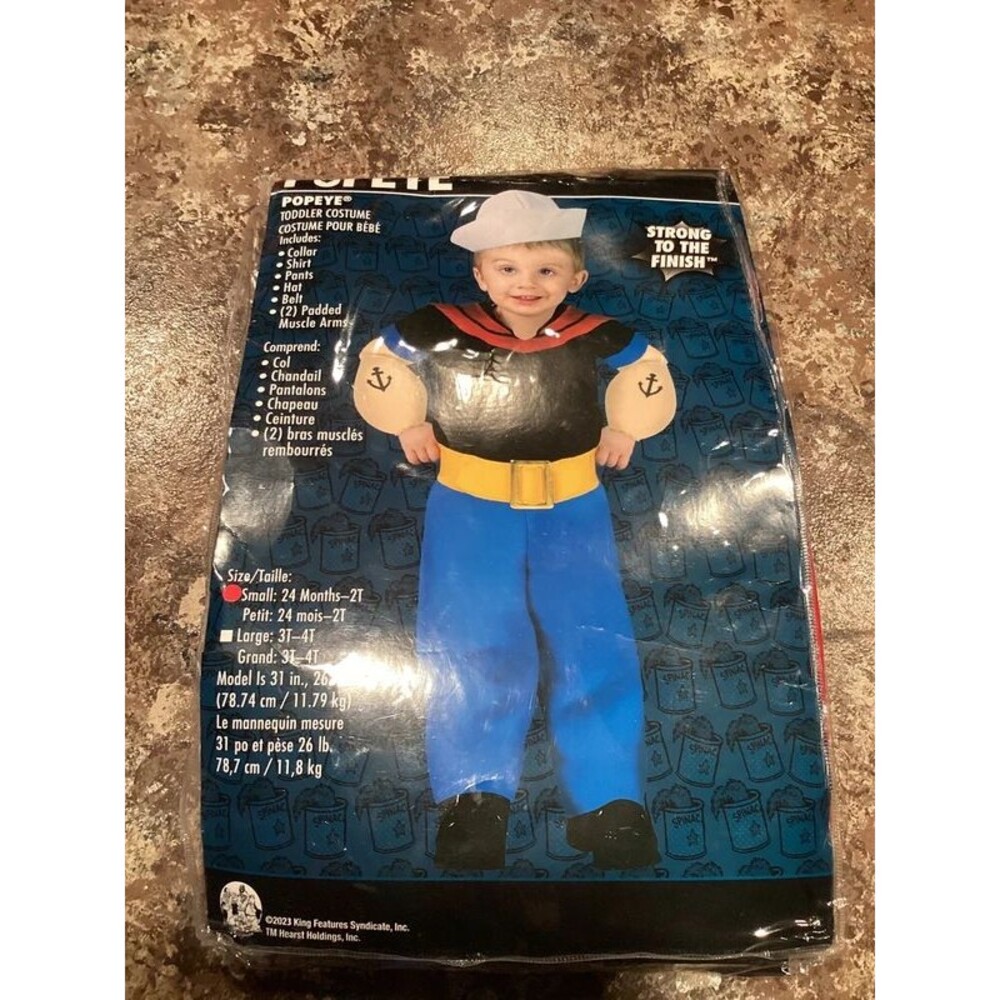 Popeye Toddler Costume 2T